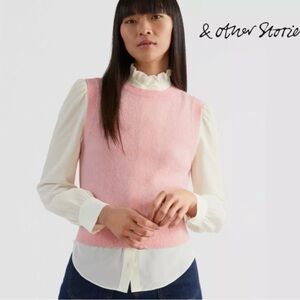 & Other Stories Alpaca Blend Knit Vest